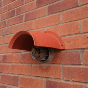 Boiler Flue Rain Cover Cowl Guard - Brick Brown Colour